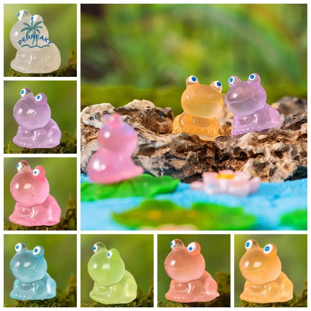 Colorful Luminous Mini Frog Figurine Cute Funny Glowing in The Dark Tiny Frog Resin Crafts Micro Landscape Ornament
Colorful Luminous Mini Frog Figurine Cute Funny Glowing in The Dark Tiny Frog Resin Crafts Micro Landscape Ornament