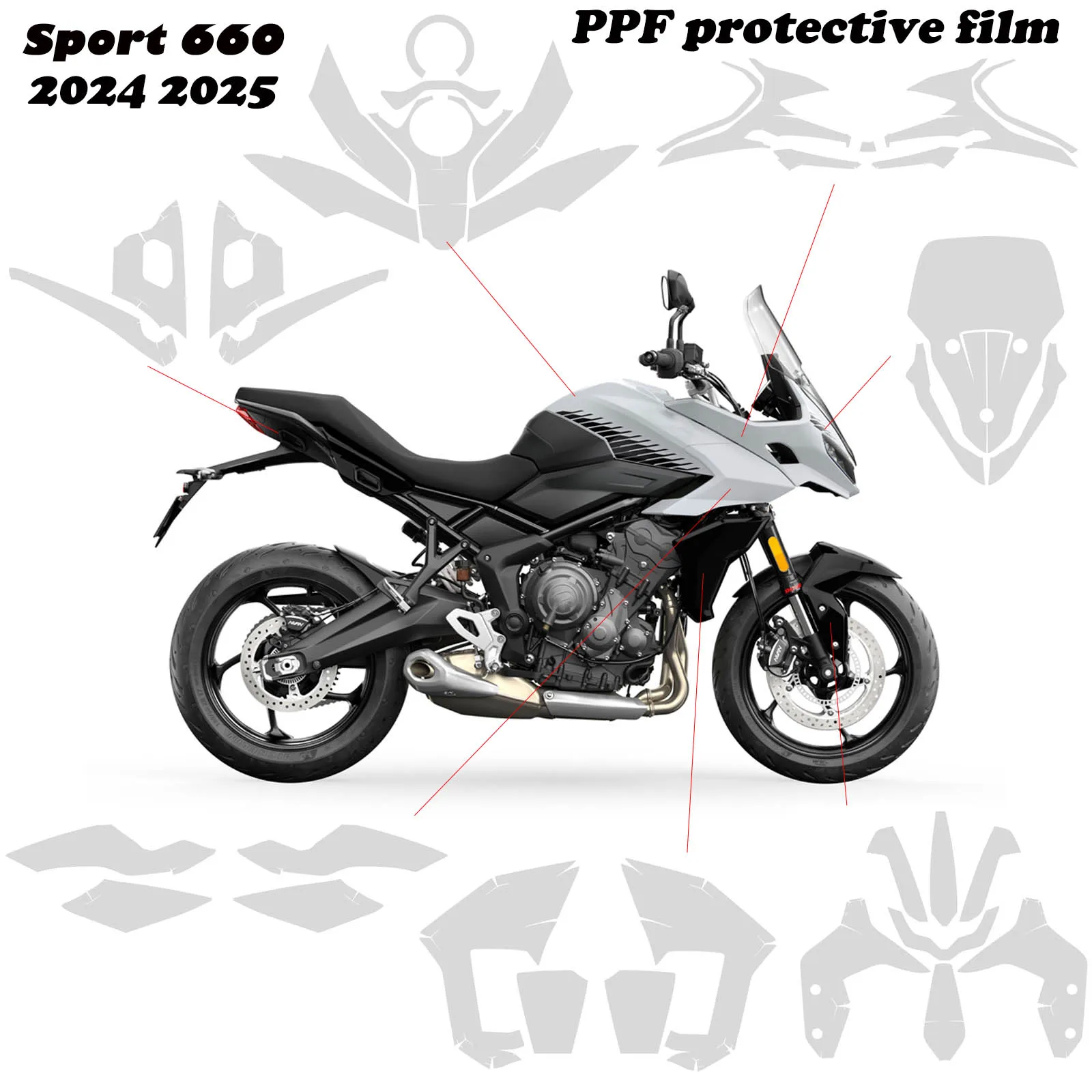 Sport 660 Protective Film Motorcycle TPU PPF For Tiger SPORT 660 2024 2025 Fairing Anti Scratch Invisible Protective Film
Sport 660 Protective Film Motorcycle TPU PPF For Tiger SPORT 660 2024 2025 Fairing Anti Scratch Invisible Protective Film