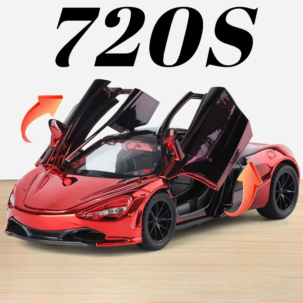 1:32 Scale 720S 765LT Toy Car Model Pull Back Sound Light Lift Tail Wing Vehicle Metal Diecast Models Supercar Gifts for Kids
1:32 Scale 720S 765LT Toy Car Model Pull Back Sound Light Lift Tail Wing Vehicle Metal Diecast Models Supercar Gifts for Kids