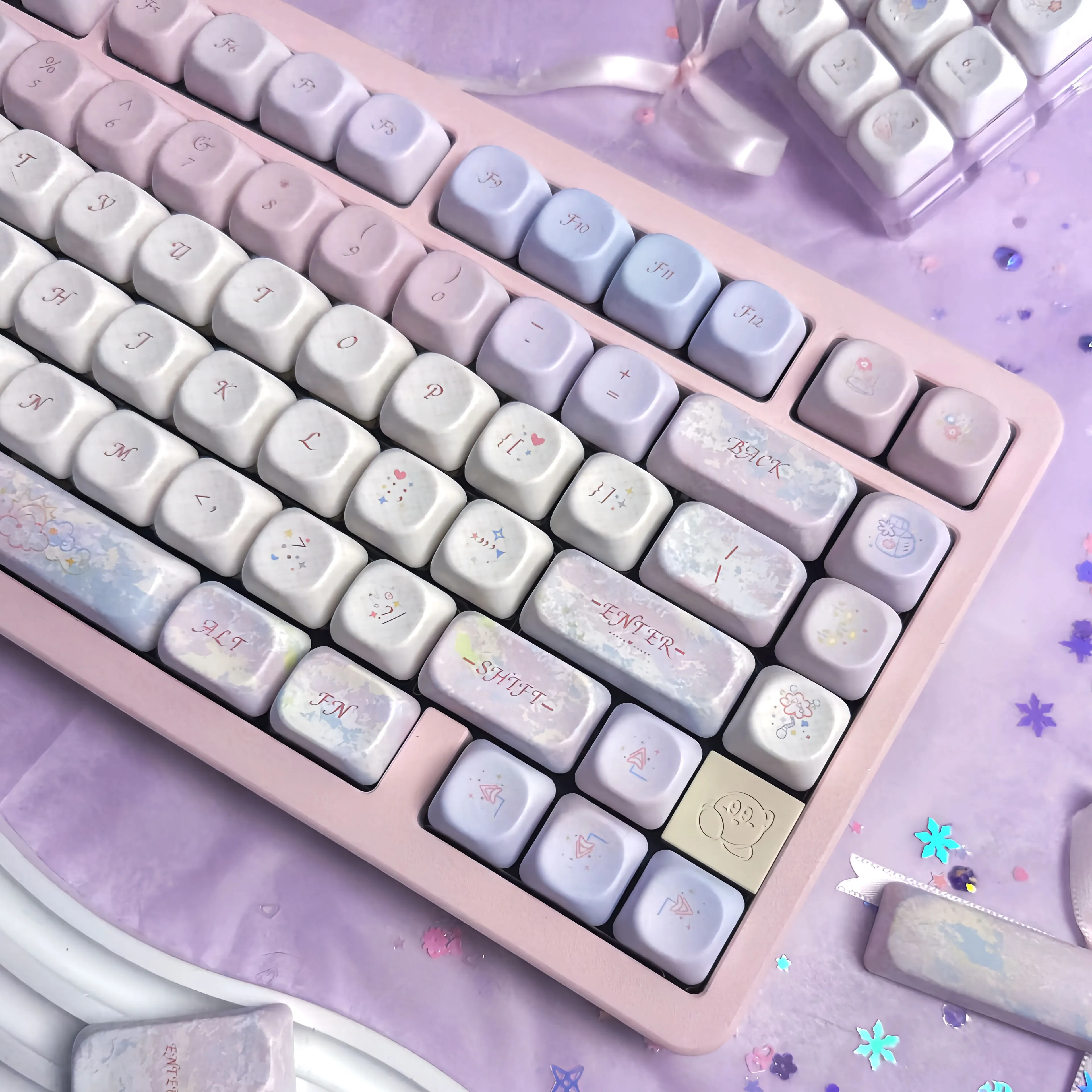 Nebula original mechanical keyboard keycaps full five-sided hot sublimation moa keycaps
Nebula original mechanical keyboard keycaps full five-sided hot sublimation moa keycaps