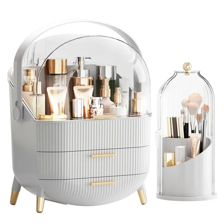 Органайзеры для косметики на столешницу, система организации косметики для туалетного столика, органайзер для хранения косметики с крышкой и ящиками, витрины для уходовой косметики
Органайзеры для косметики на столешницу, система организации косметики для туалетного столика, органайзер для хранения косметики с крышкой и ящиками, витрины для уходовой косметики