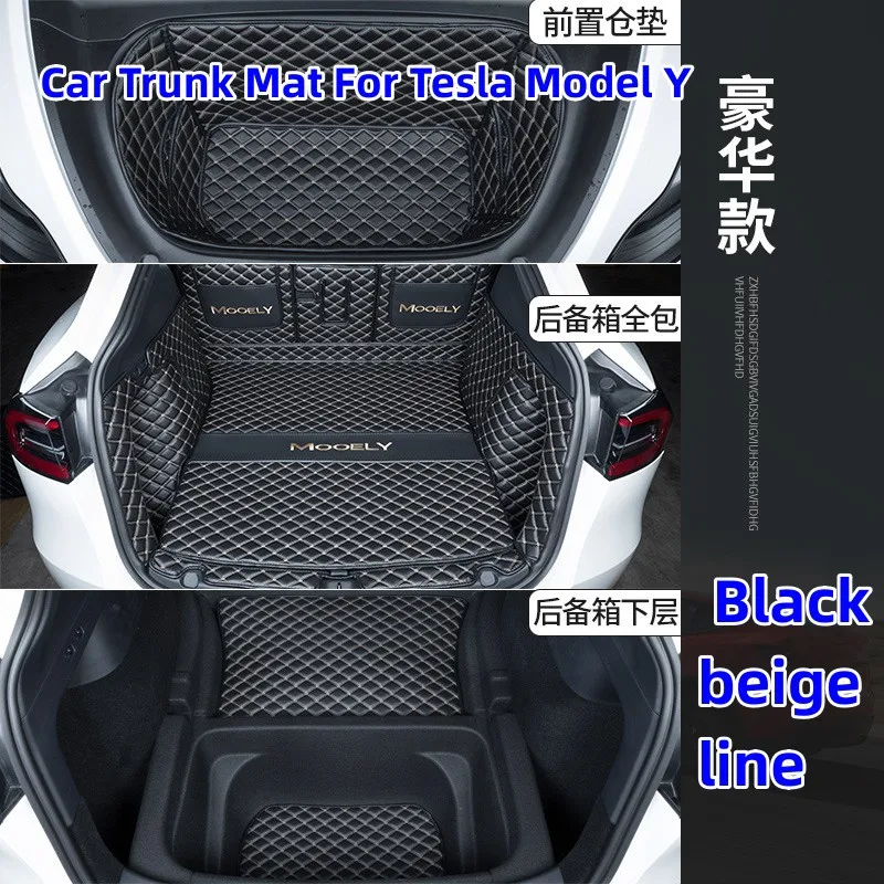 New luxury Car Trunk Mat For Tesla Model Y Full Surround Microfiber Leather Protective Pad Interior Modification Accessories
New luxury Car Trunk Mat For Tesla Model Y Full Surround Microfiber Leather Protective Pad Interior Modification Accessories