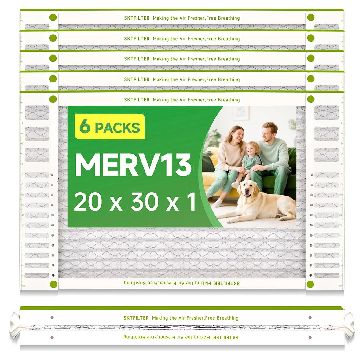 20x30x1 AC Furnace Air Filter MERV 13 Comparable with HVAC Air Condition cabin Vent Fan 19.75"x29.5"x0.75" 6 Packs
20x30x1 AC Furnace Air Filter MERV 13 Comparable with HVAC Air Condition cabin Vent Fan 19.75"x29.5"x0.75" 6 Packs