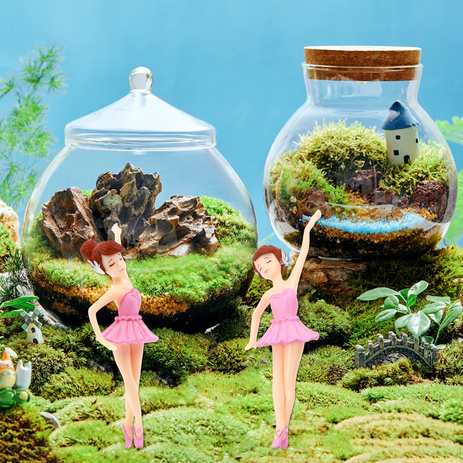 6Pcs Ballet Girl Keychain Pendants Plastic Adorable Miniature Micro Landscape Cake Topper Decoration DIY Crafts Props
6Pcs Ballet Girl Keychain Pendants Plastic Adorable Miniature Micro Landscape Cake Topper Decoration DIY Crafts Props