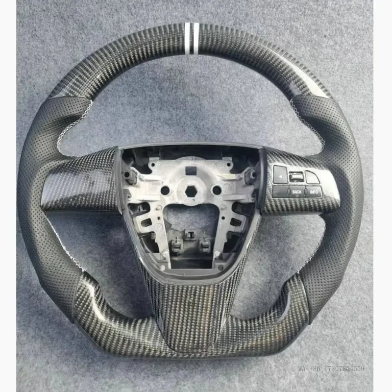For Mazda 3 Axela 100% Real Carbon Fiber Steering Wheel With Leather
For Mazda 3 Axela 100% Real Carbon Fiber Steering Wheel With Leather