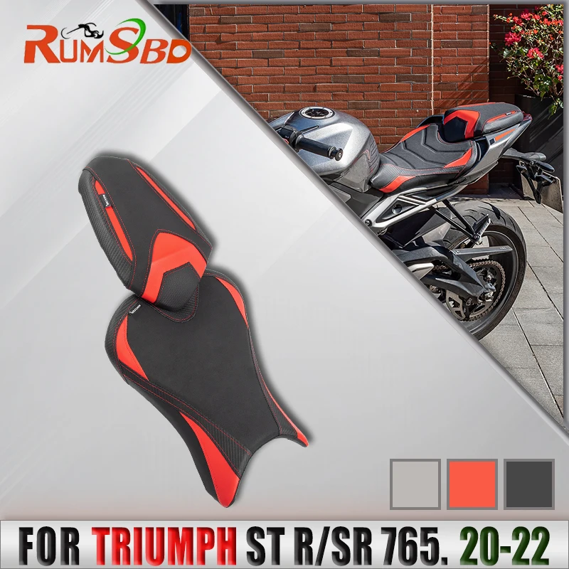 Motorcycle Front Solo Thicken Leather Seat Cover Rear Passenger Cushion Pad For Triumph Street Triple 765 S/SR 2020 2021 2022
Motorcycle Front Solo Thicken Leather Seat Cover Rear Passenger Cushion Pad For Triumph Street Triple 765 S/SR 2020 2021 2022