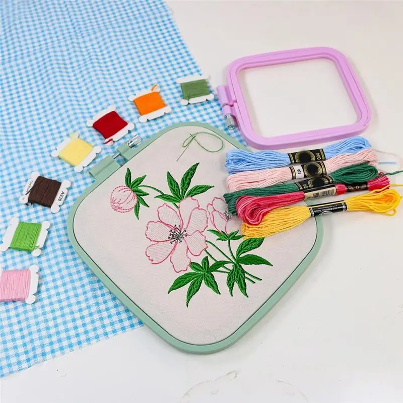 A33Z-Square Embroidery Hoops For DIY Crafts, Cross Stitch Hoops With 5 Different Sizes , Colorful Plastic Embroidery Hoops
A33Z-Square Embroidery Hoops For DIY Crafts, Cross Stitch Hoops With 5 Different Sizes , Colorful Plastic Embroidery Hoops