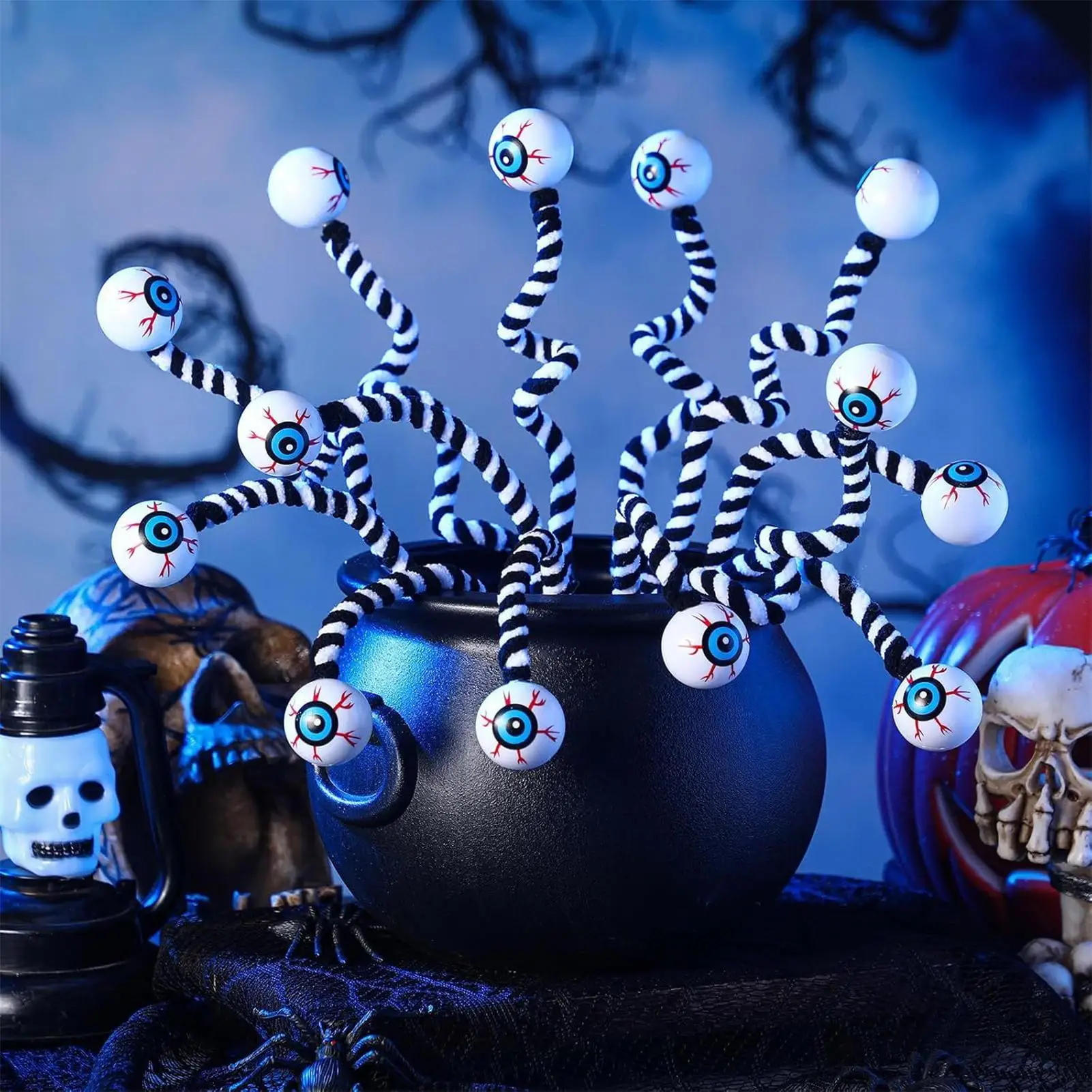 10Pcs Halloween Eyeball Picks Halloween Floral Picks Branch Green Decoration Stems Props Decor for Home Office Party Indoor Gift
10Pcs Halloween Eyeball Picks Halloween Floral Picks Branch Green Decoration Stems Props Decor for Home Office Party Indoor Gift
