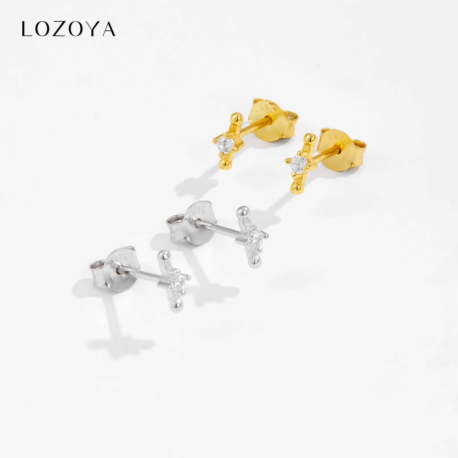 LOZOYA 925 Sterling Silver Gold Oliva Line Beads CZ Zircon Stud Earring Piercing 2026 Women Luxury Delicate Jewelry Gift
LOZOYA 925 Sterling Silver Gold Oliva Line Beads CZ Zircon Stud Earring Piercing 2026 Women Luxury Delicate Jewelry Gift