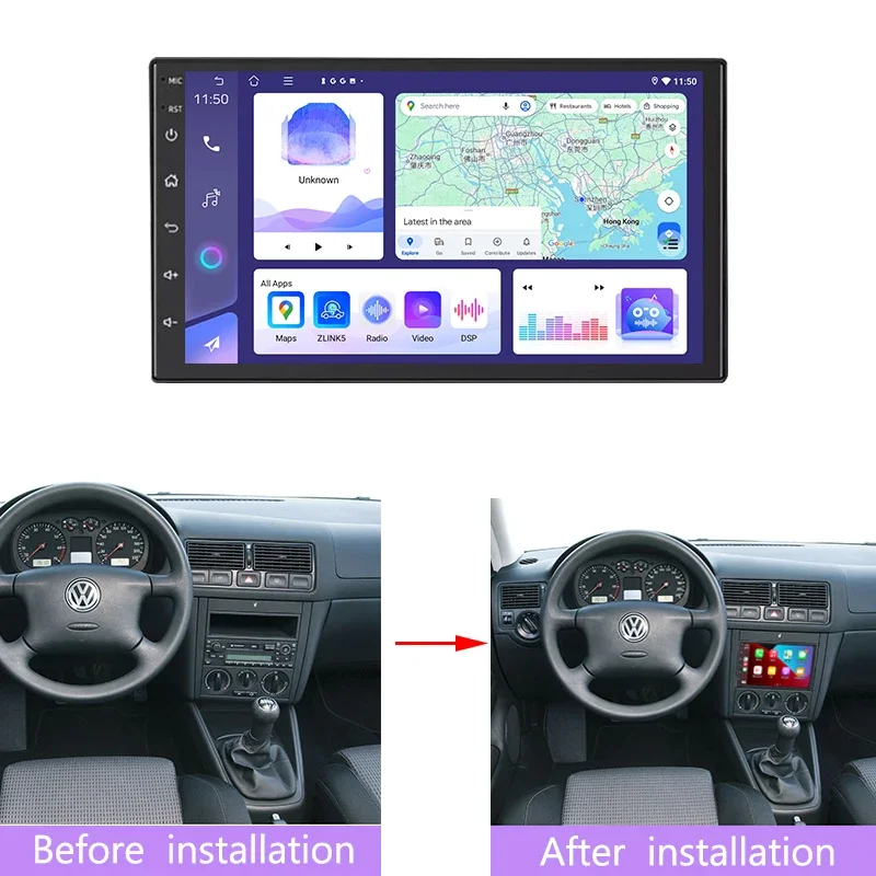 7 Inch Android 15 Car Radio Stereo Wireless CarPlay GPS Navigation 2 Din Head Unit For VW Golf IV 1998-2006
7 Inch Android 15 Car Radio Stereo Wireless CarPlay GPS Navigation 2 Din Head Unit For VW Golf IV 1998-2006