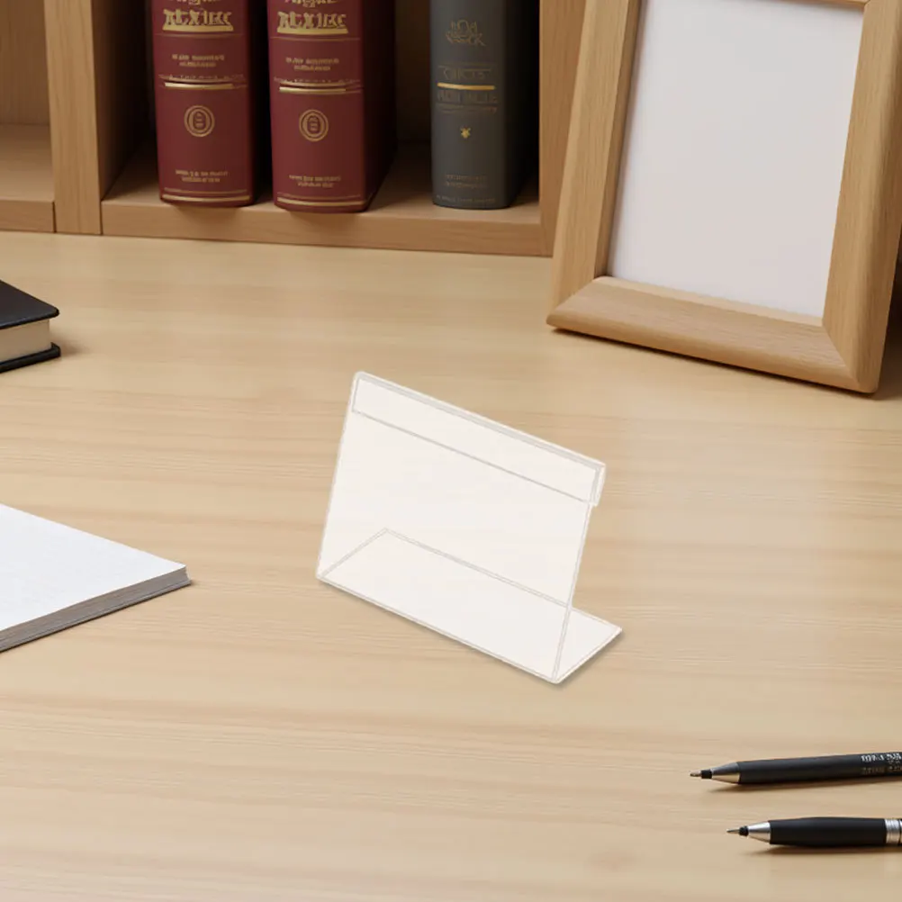 30Pcs Acrylic Price Label Holders Transparent L-Shaped Counter Display Stands Retail Supermarket Merchandise Price Sign
30Pcs Acrylic Price Label Holders Transparent L-Shaped Counter Display Stands Retail Supermarket Merchandise Price Sign