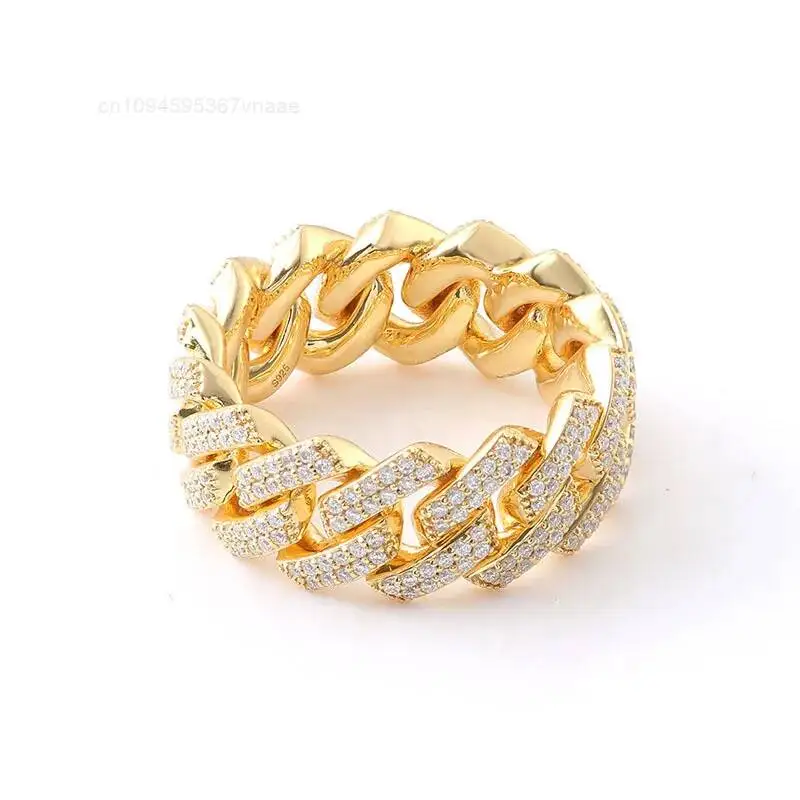 Ring Cuban High-end Ring Moissanite European and American Style Hip-hop Ring Personalized Fashion
Ring Cuban High-end Ring Moissanite European and American Style Hip-hop Ring Personalized Fashion