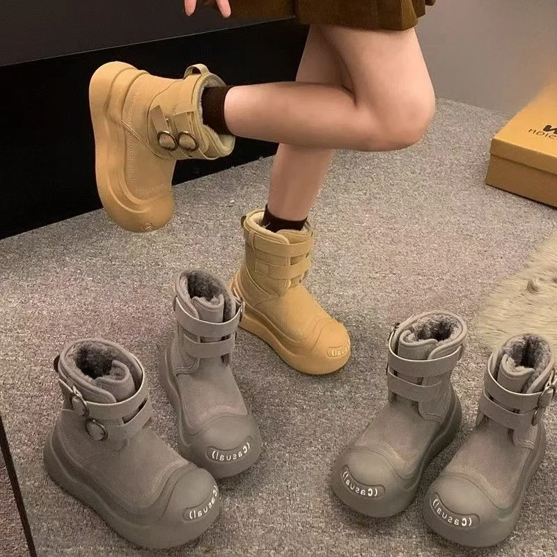 Fleece Lined Casual Sport Shoes Thick Bottom High Top Winter Boots Waterproof Cotton Shoes for Women Warm Comfortable Shoes
Fleece Lined Casual Sport Shoes Thick Bottom High Top Winter Boots Waterproof Cotton Shoes for Women Warm Comfortable Shoes