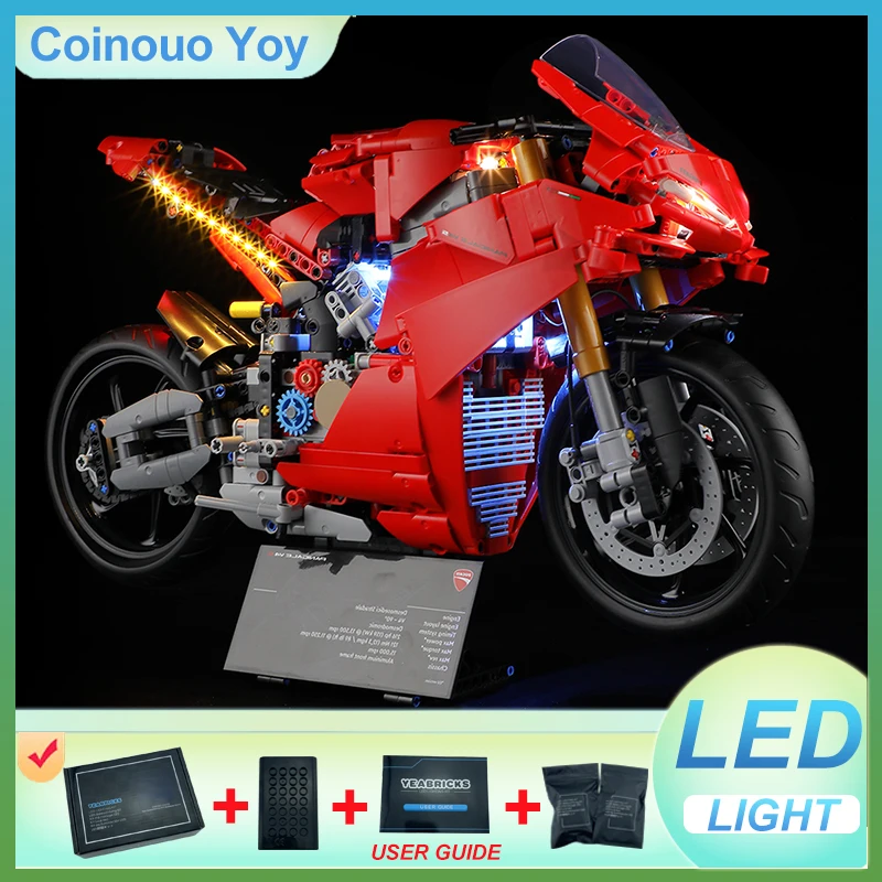 ЛЕГКА для LEGO 42202 Panigale V4 S, мотоциклетный блок, игрушка «сделай сам» (модель без блоков, только светодиодный светильник), набор кирпичных светильников, подарок для ребенка
ЛЕГКА для LEGO 42202 Panigale V4 S, мотоциклетный блок, игрушка «сделай сам» (модель без блоков, только светодиодный светильник), набор кирпичных светильников, подарок для ребенка