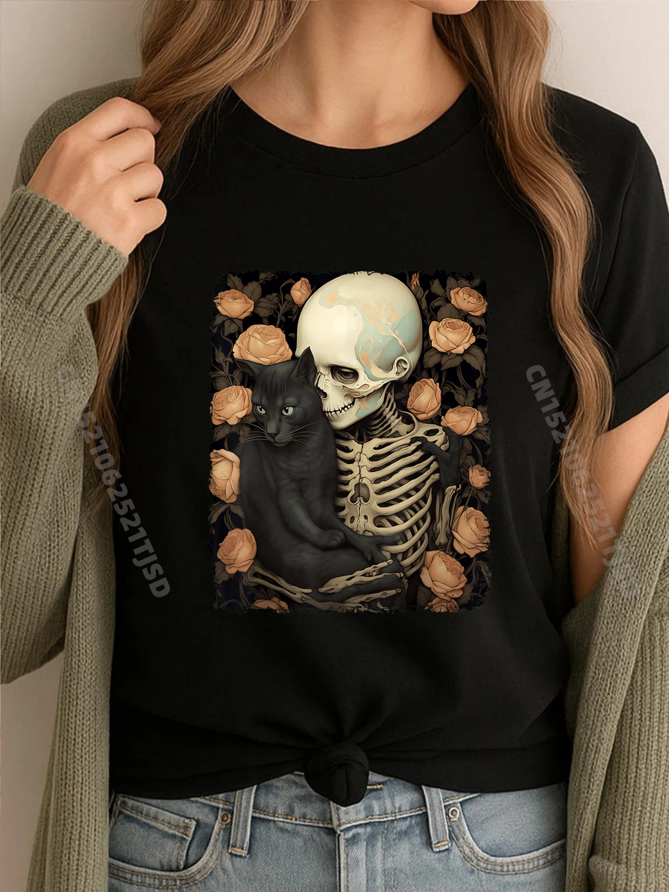 Retro Skeleton And Cat Halloween Gothic Spooky Season Cream T Shirt T-Shirts Cool
Retro Skeleton And Cat Halloween Gothic Spooky Season Cream T Shirt T-Shirts Cool