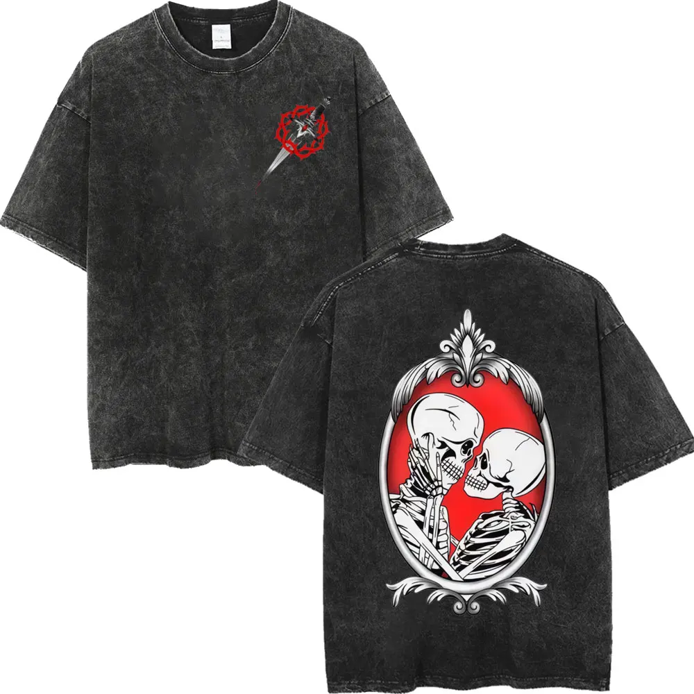 Rock Band Bad Omens Merch T Shirt High Quality Vintage Washed T-shirts Men Women Casual Fashion Short Sleeve T-shirt Streetwear
Rock Band Bad Omens Merch T Shirt High Quality Vintage Washed T-shirts Men Women Casual Fashion Short Sleeve T-shirt Streetwear