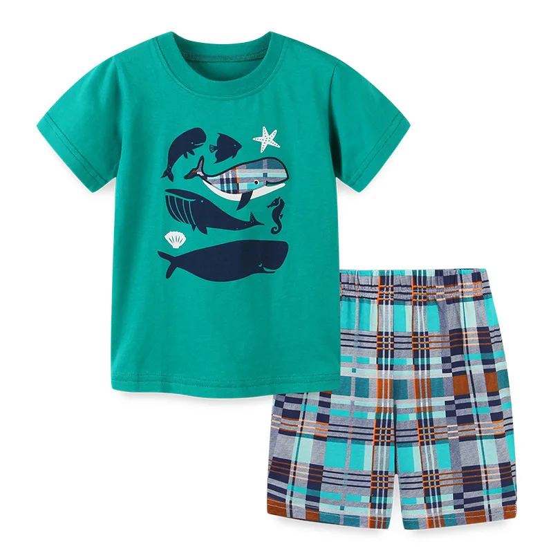 Wind Boys' Suit Summer New Children's Clothing Pullover Two-Piece Set Cartoon Children's Suit Short Sleeve SupplyAosd
Wind Boys' Suit Summer New Children's Clothing Pullover Two-Piece Set Cartoon Children's Suit Short Sleeve SupplyAosd
