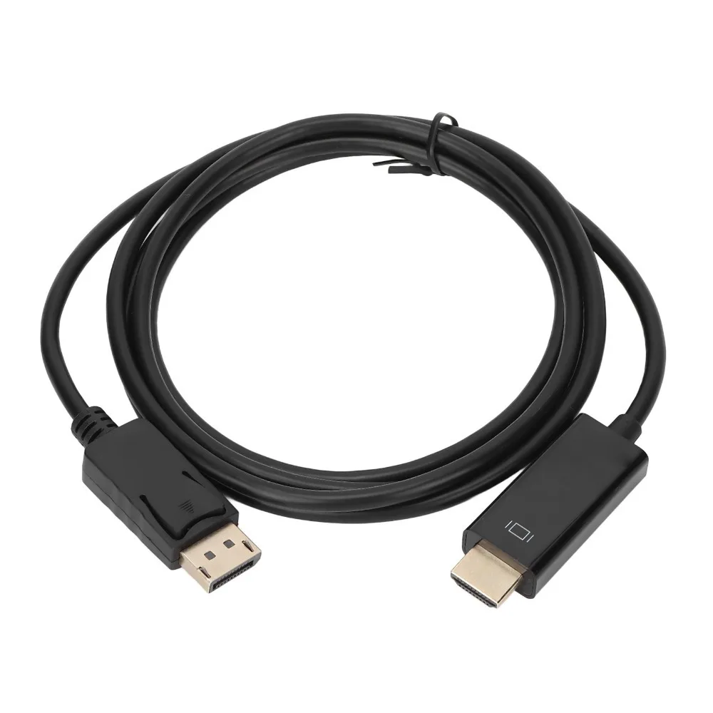 4K30HZ/1080P DisplayPort to HD Multimedia Interface Adapter 1.8m/5.9ft DP Male to HD Male Cable DP to HD Cable PC Connection
4K30HZ/1080P DisplayPort to HD Multimedia Interface Adapter 1.8m/5.9ft DP Male to HD Male Cable DP to HD Cable PC Connection