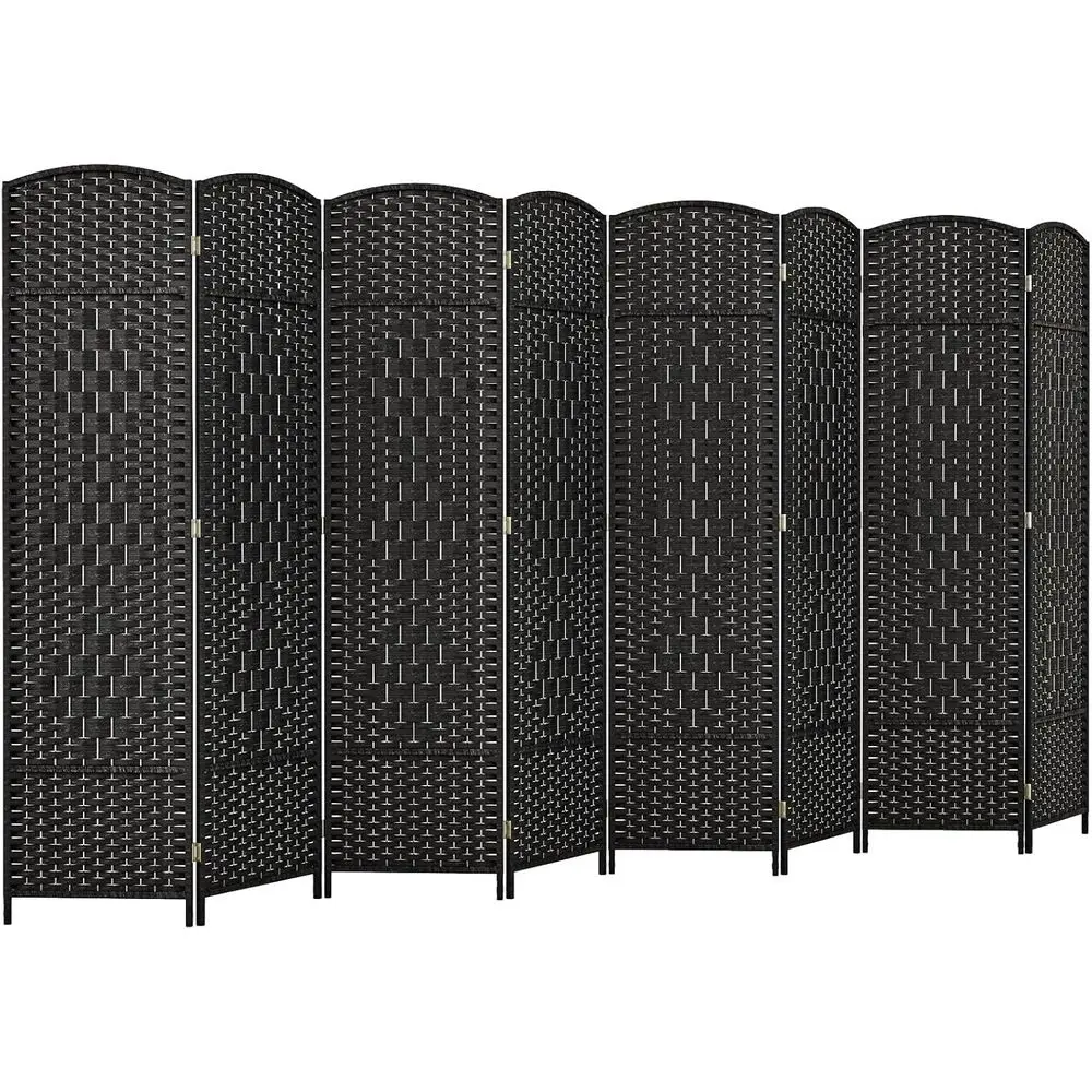 8-Panel Room Divider, 6ft Tall Privacy Screen with Hand-Woven Texture, Solid Wood Frame, Fully Assembled for Room Separation, Bl
8-Panel Room Divider, 6ft Tall Privacy Screen with Hand-Woven Texture, Solid Wood Frame, Fully Assembled for Room Separation, Bl