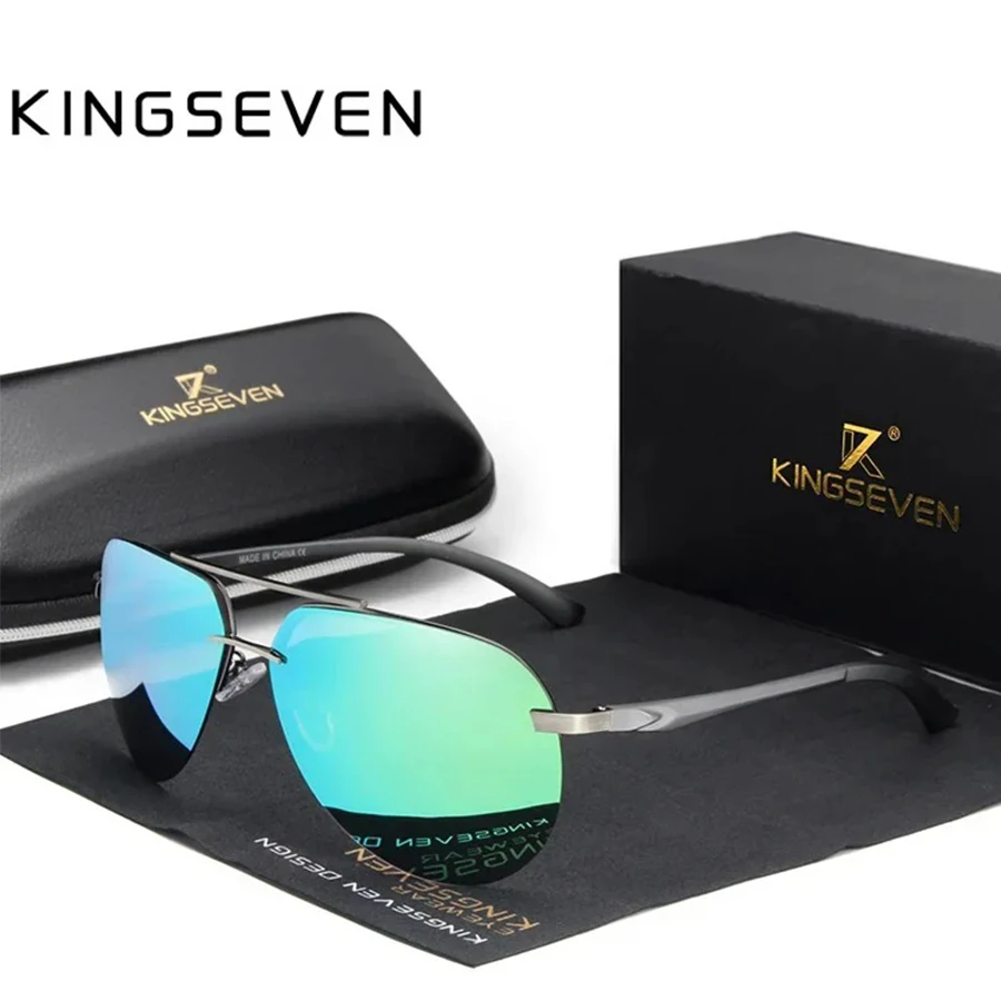 KINGSEVEN Polarized Rimless Pilot Sunglasses Aluminum Men Frameless Large-frame Glasses Women Casual Vacation Outdoor Eyewear
KINGSEVEN Polarized Rimless Pilot Sunglasses Aluminum Men Frameless Large-frame Glasses Women Casual Vacation Outdoor Eyewear