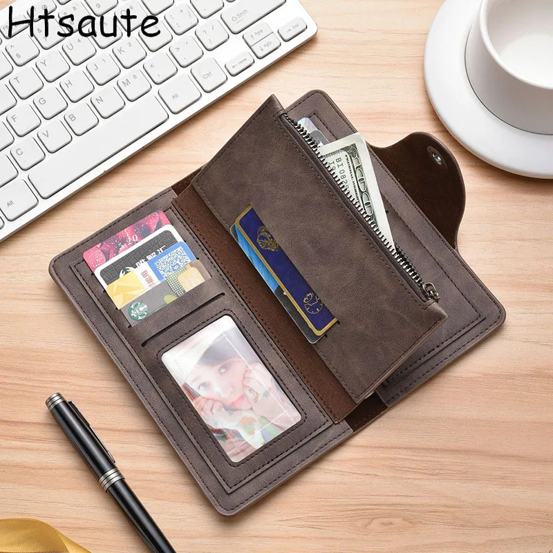 Good-looking Wallet For Men Solid Color Purses Vintage Large Card Holder Male Portable Travel Cash Coin Pouch Photo Card Bag
Good-looking Wallet For Men Solid Color Purses Vintage Large Card Holder Male Portable Travel Cash Coin Pouch Photo Card Bag