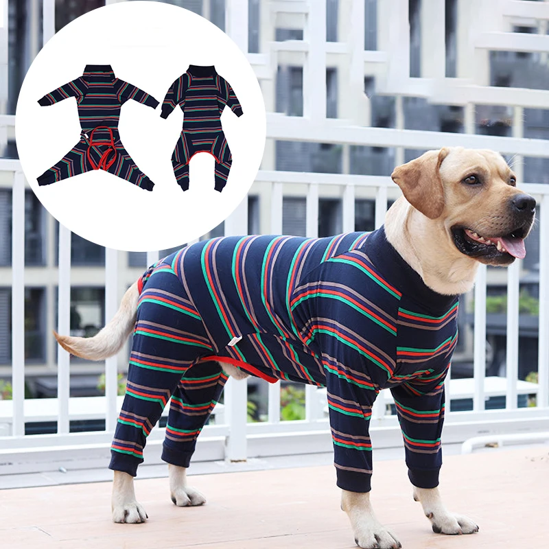 Роскошные полосатые пижамы для собак средних и больших собак, можно разрезать, полностью закрытый живот, спальный костюм для восстановления домашних животных, аксессуары для собак для девочек
Роскошные полосатые пижамы для собак средних и больших собак, можно разрезать, полностью закрытый живот, спальный костюм для восстановления домашних животных, аксессуары для собак для девочек