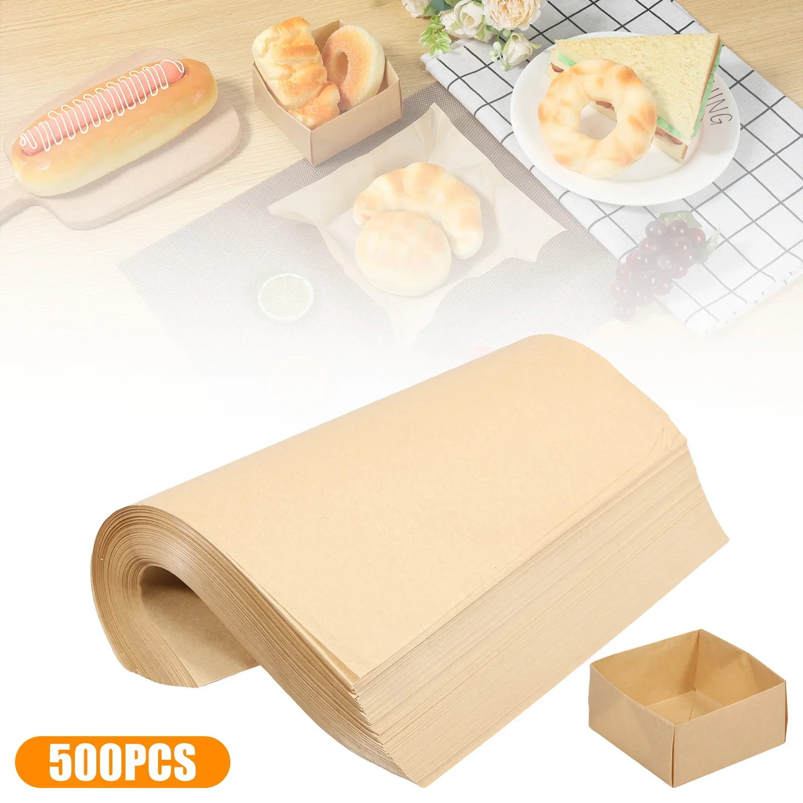 500Pcs Deli Paper Sheets Pre-Cut Square Sandwich Wrapping Paper Nonstick Baking Parchment Paper Greaseproof Food Wrapping Sheets
500Pcs Deli Paper Sheets Pre-Cut Square Sandwich Wrapping Paper Nonstick Baking Parchment Paper Greaseproof Food Wrapping Sheets