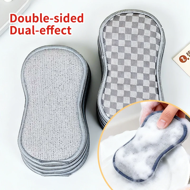 2/6PCS Magic Sponge Heavy Duty Double Sided Cleaning Sponge Non Scratch Oil Proof Reusable for Kitchen Dishwashing Pots Pans
2/6PCS Magic Sponge Heavy Duty Double Sided Cleaning Sponge Non Scratch Oil Proof Reusable for Kitchen Dishwashing Pots Pans