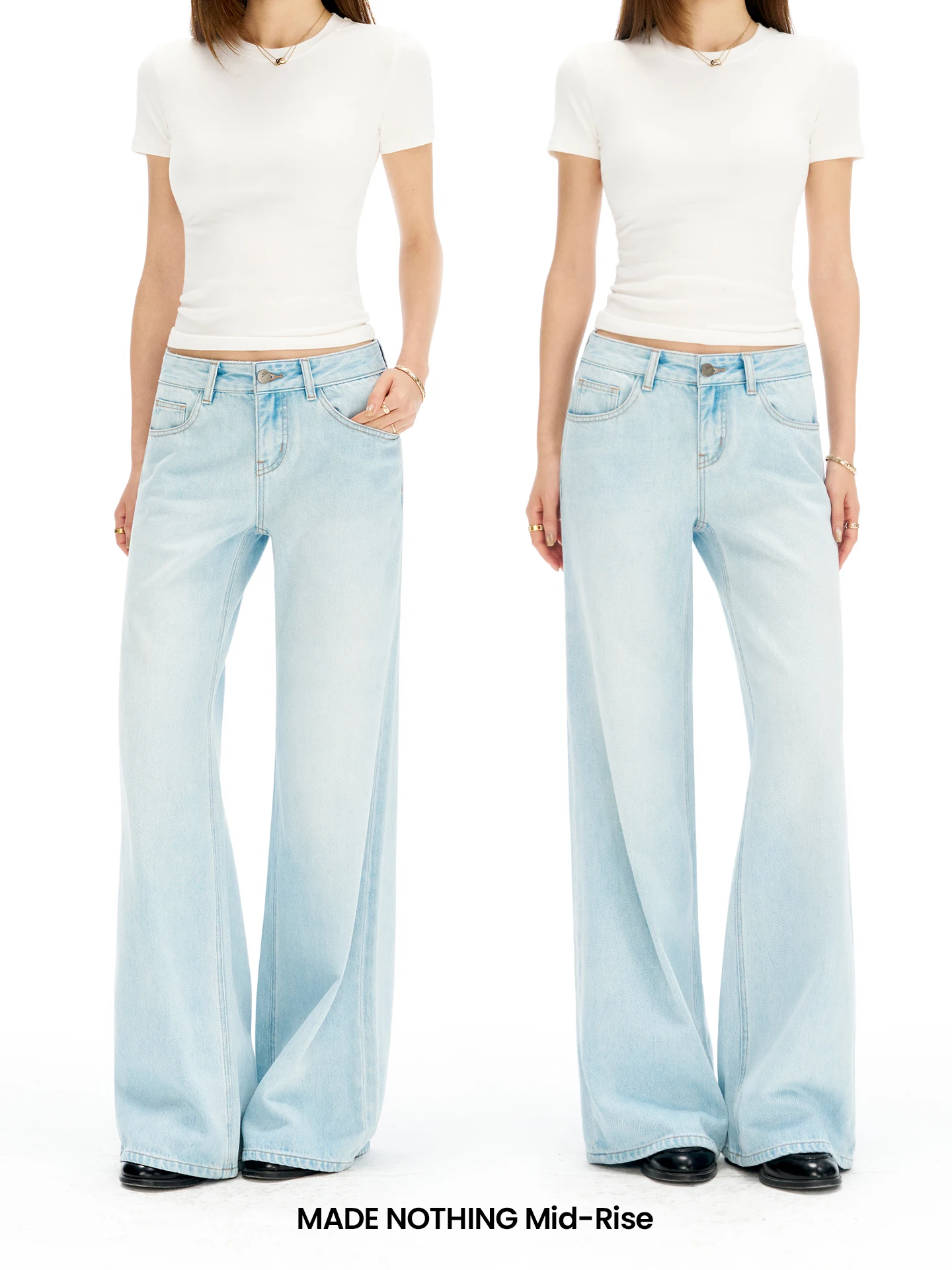 Heavy-Duty Straight Leg Blue Jeans Women's 13 Ounce Light Blue Denim Pants Natural Waist Zipper Closure Winter Season Ladies
Heavy-Duty Straight Leg Blue Jeans Women's 13 Ounce Light Blue Denim Pants Natural Waist Zipper Closure Winter Season Ladies