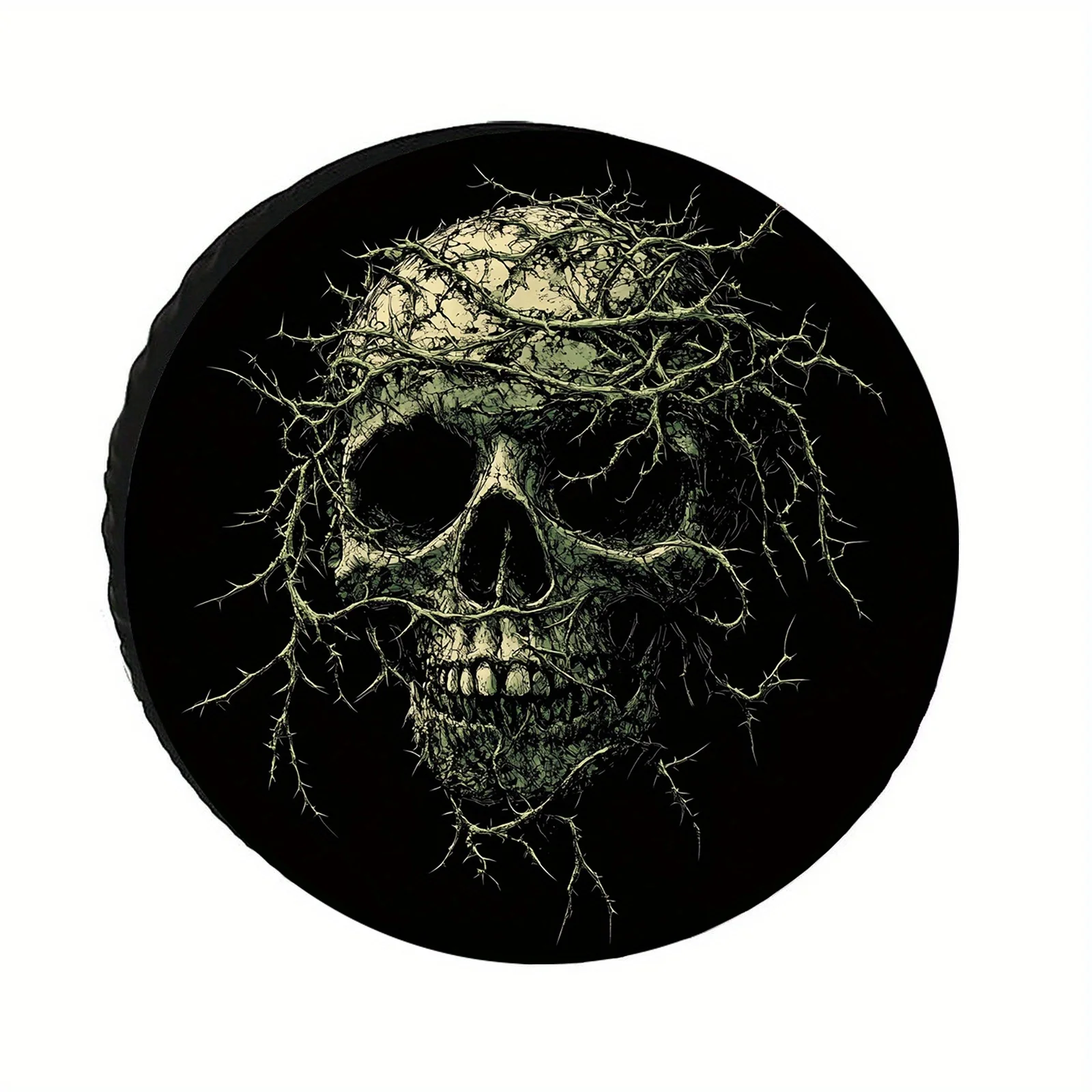 Чехол для запасного колеса «Череп, увенчанный колючими шипами», полиэстер, водонепроницаемый, для внедорожников и прицепов, защита колесной колпака
Чехол для запасного колеса «Череп, увенчанный колючими шипами», полиэстер, водонепроницаемый, для внедорожников и прицепов, защита колесной колпака