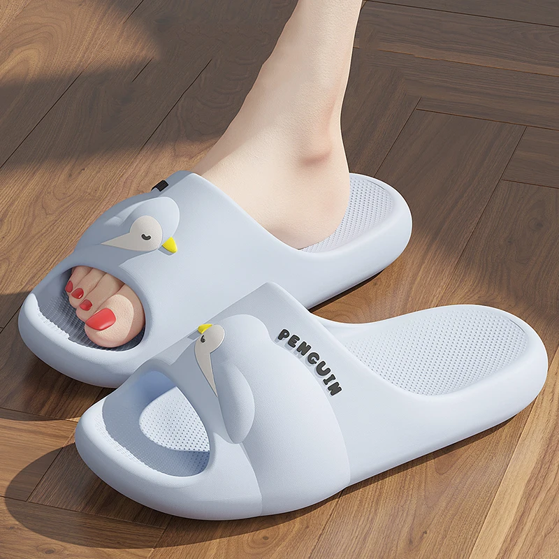 Cute Cartoon Penguin Slippers Women 2025 Summer Soft Sole Eva Platform Slides Woman Comfortable Non Slip Beach Flip Flops Female
Cute Cartoon Penguin Slippers Women 2025 Summer Soft Sole Eva Platform Slides Woman Comfortable Non Slip Beach Flip Flops Female