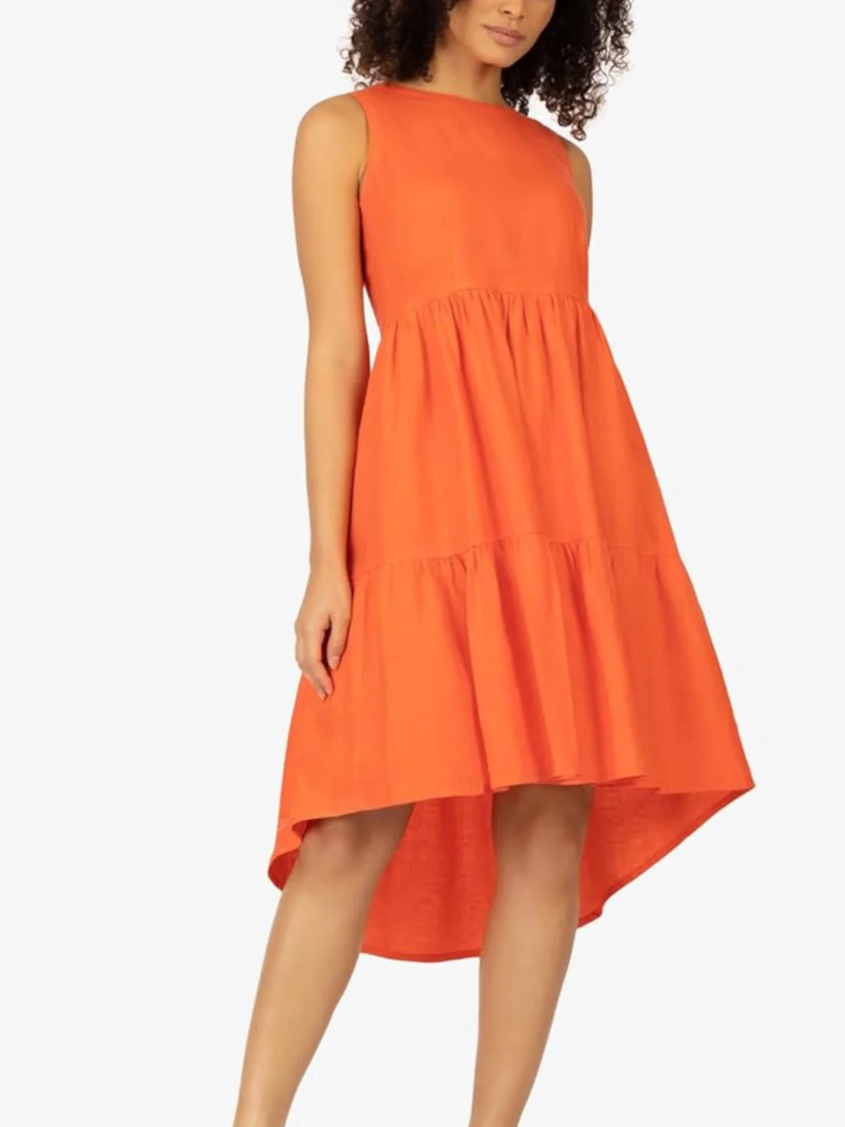 Pure Linen Sleeveless Vest Dress round Neck Mid-Length Front Short Back Long Women's Summer Fashion High Waist A-Line Dress
Pure Linen Sleeveless Vest Dress round Neck Mid-Length Front Short Back Long Women's Summer Fashion High Waist A-Line Dress
