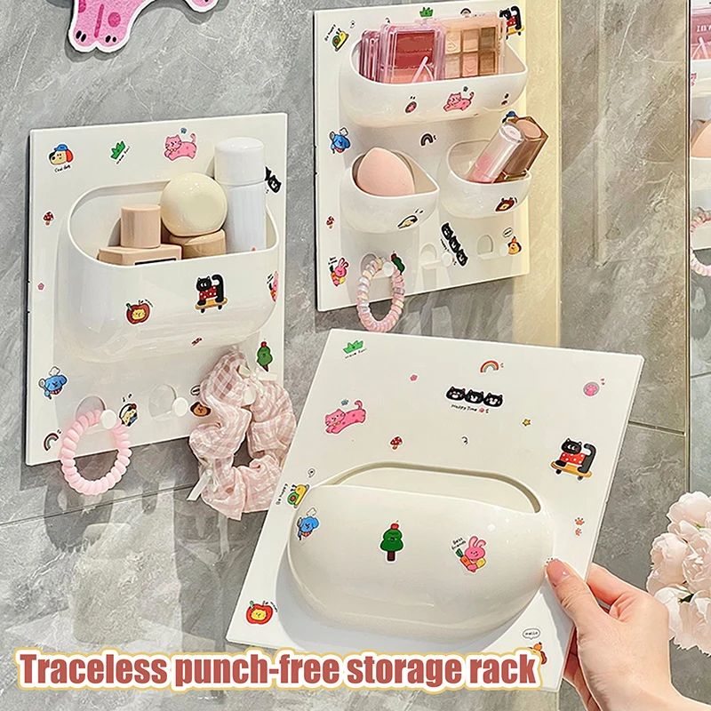 Cartoon Cat Wall Storage Rack - No Drill Adhesive Bathroom Organizer for Cosmetics, Multi-Functional Shower Shelf with DIY Decor
Cartoon Cat Wall Storage Rack - No Drill Adhesive Bathroom Organizer for Cosmetics, Multi-Functional Shower Shelf with DIY Decor
