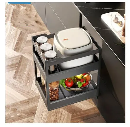 Goldmine Kitchen Storage Baskets Aluminum Alloy Grain Pull Out Drawers Basket Kitchen Cabinet Fittings
Goldmine Kitchen Storage Baskets Aluminum Alloy Grain Pull Out Drawers Basket Kitchen Cabinet Fittings