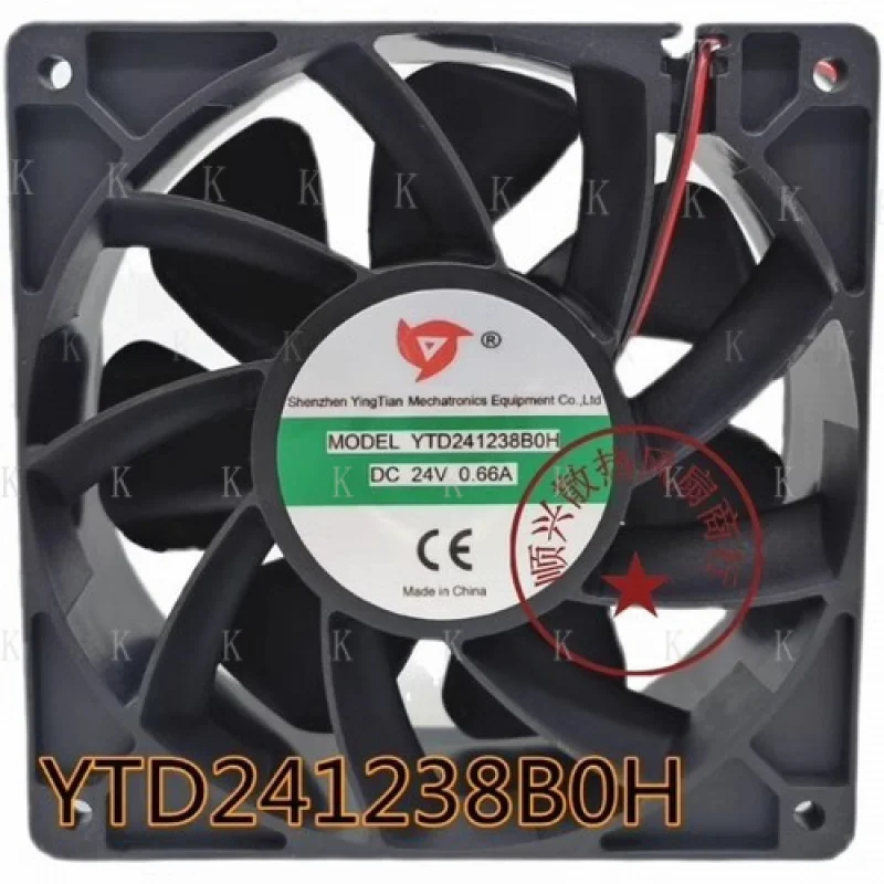 C 1PCS FOR YTD241238B0H 12038 DC24V 0.66A 2-wire silent cooling fan
C 1PCS FOR YTD241238B0H 12038 DC24V 0.66A 2-wire silent cooling fan