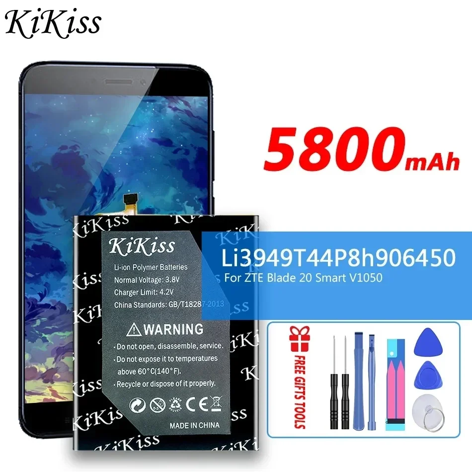 Мощная батарея 5800mAh KiKiss Li3949T44P8h906450 для ZTE Blade 20 V Smart V2050 V1050
Мощная батарея 5800mAh KiKiss Li3949T44P8h906450 для ZTE Blade 20 V Smart V2050 V1050