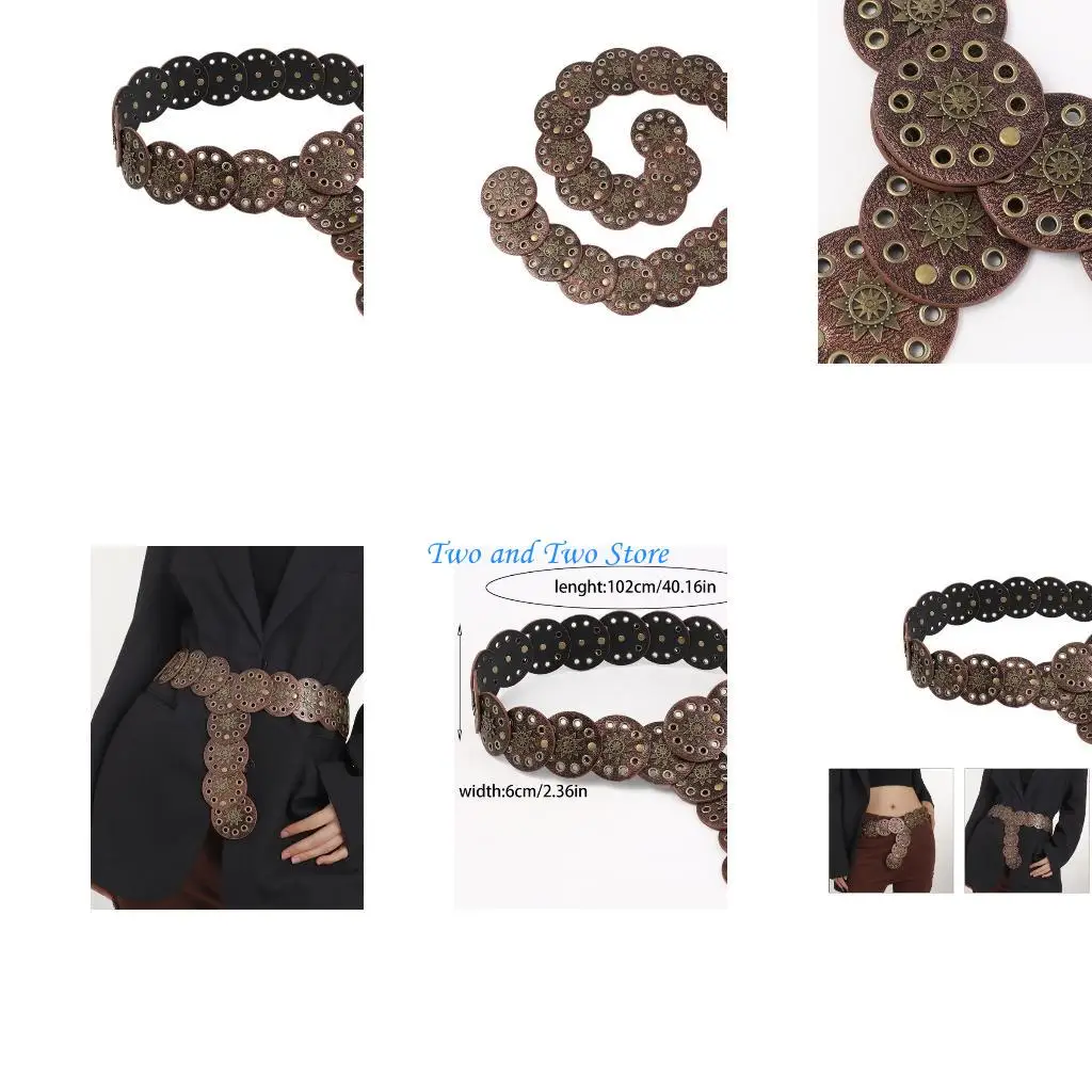 HX6F субкультуры пояс с люверсами Этнический круглый диск пояс полый пояс для длинного платья
HX6F субкультуры пояс с люверсами Этнический круглый диск пояс полый пояс для длинного платья