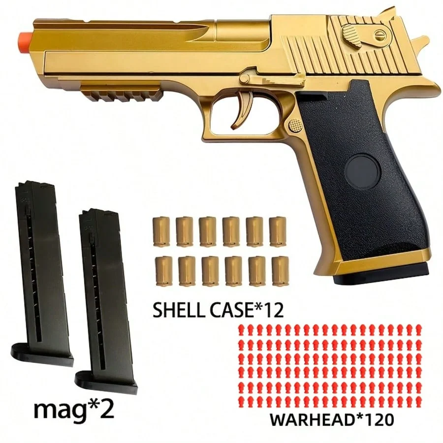 Continuous Firing Building Block Toy Gun Shell Throwing Airsoft Blowback Empty Hanging Pistol Outdoor CS Weapon for Boys Adult
Continuous Firing Building Block Toy Gun Shell Throwing Airsoft Blowback Empty Hanging Pistol Outdoor CS Weapon for Boys Adult