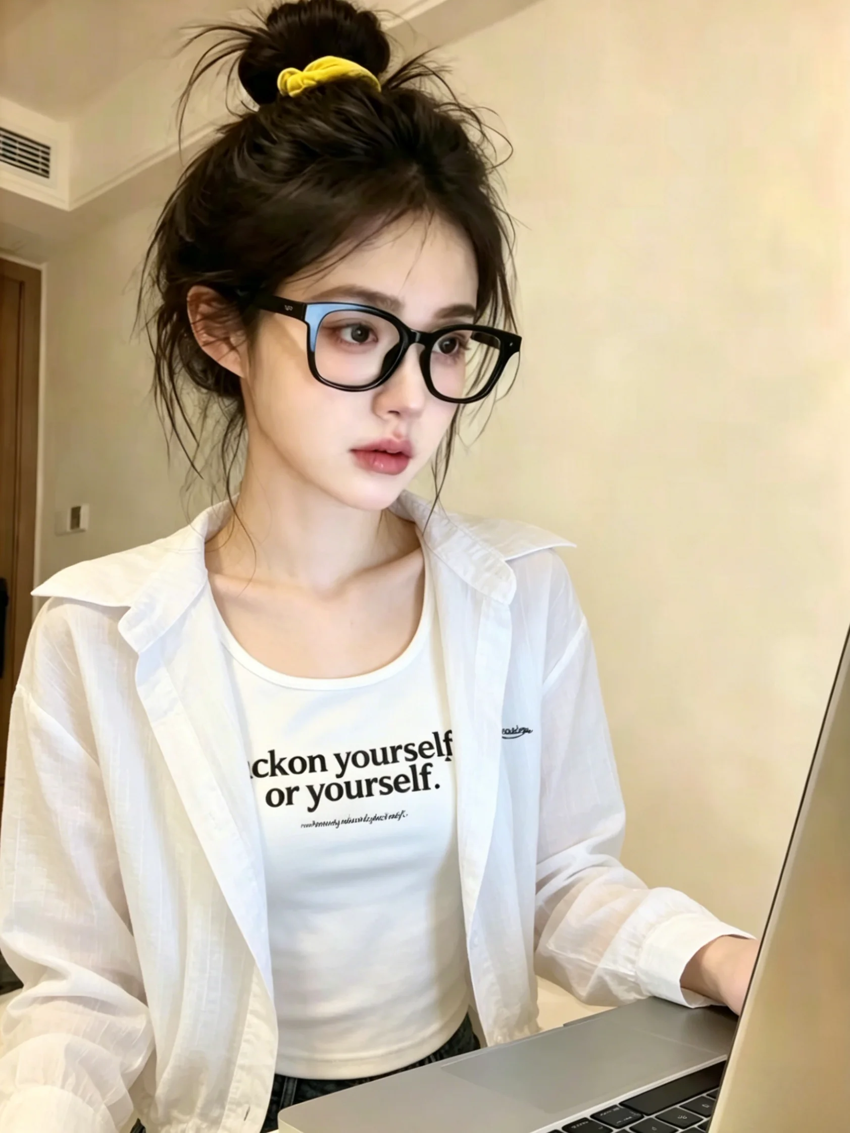 Korean Style Long Sleeve Neck Shirt Women's Summer Drawstring Top Short Vest Two-Piece Set Straight Cut Commute Wear
Korean Style Long Sleeve Neck Shirt Women's Summer Drawstring Top Short Vest Two-Piece Set Straight Cut Commute Wear