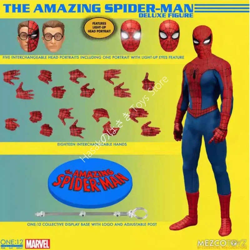 Original Mezco The Amazing Spider Man Deluxe Edition One:12 6 Inch in Stock Anime Action Collection Figures Model Toys AImee
Original Mezco The Amazing Spider Man Deluxe Edition One:12 6 Inch in Stock Anime Action Collection Figures Model Toys AImee