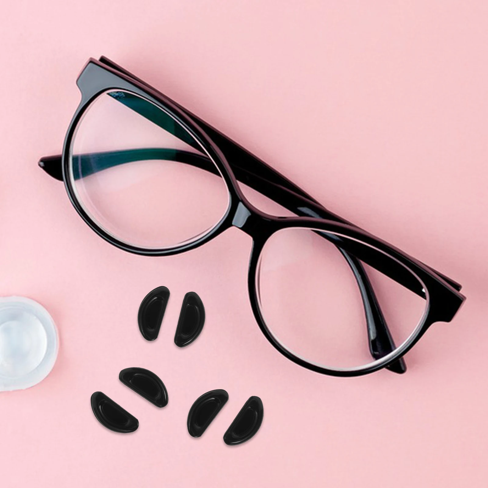 Silicone Eyeglass Nose Pads Anti-Slip Adhesive Replacement Cushion Universal Fit For Sunglasses Glasses Frames Black
Silicone Eyeglass Nose Pads Anti-Slip Adhesive Replacement Cushion Universal Fit For Sunglasses Glasses Frames Black