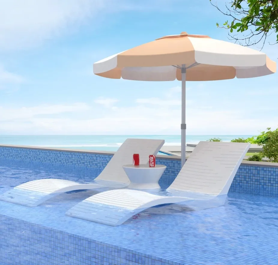2026 Plastic in Water Sun Lounger Edge In-Pool Lounge Chair Waterproof Ergonomic Chair Chaise Lounge Set of 2 for Hotel and Beac
2026 Plastic in Water Sun Lounger Edge In-Pool Lounge Chair Waterproof Ergonomic Chair Chaise Lounge Set of 2 for Hotel and Beac