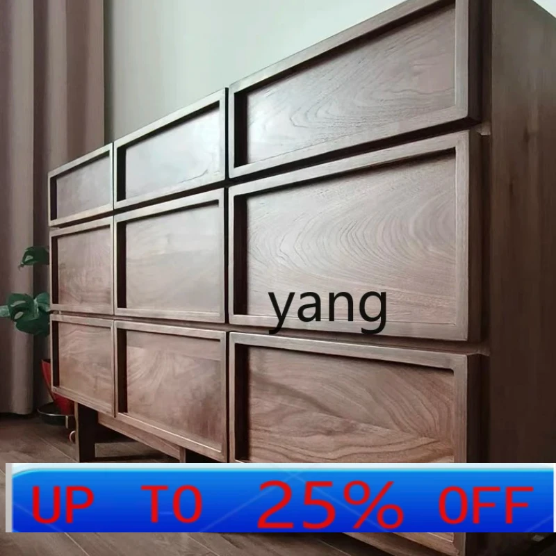 LMM Black Walnut Solid Wood Storage Nine-Drawer Cabinet Middle-Ancient Bedroom Living Room Storage Drawer Storage Cabinet
LMM Black Walnut Solid Wood Storage Nine-Drawer Cabinet Middle-Ancient Bedroom Living Room Storage Drawer Storage Cabinet
