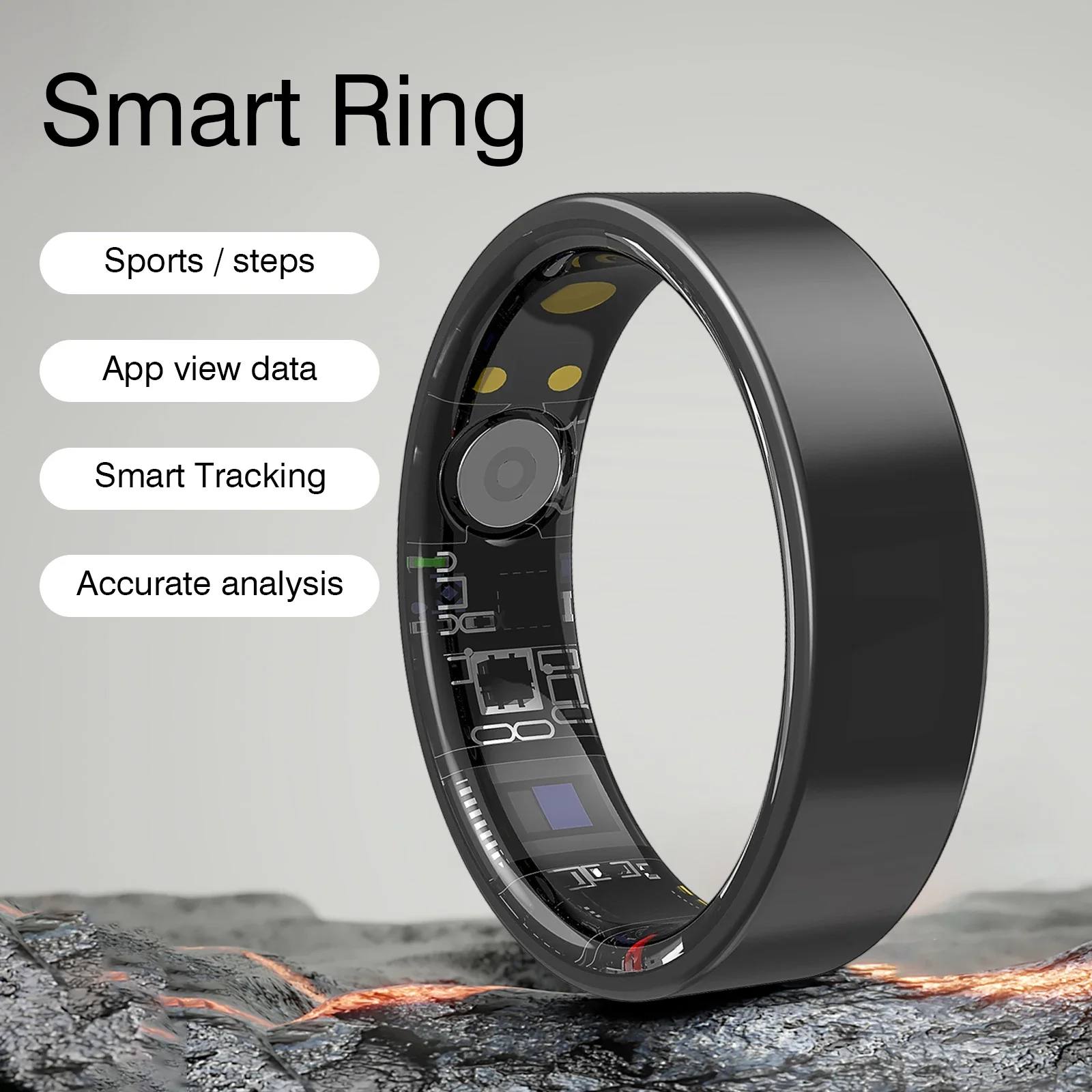 2026 New Smart Ring Men Women, Heart Rate Blood Oxygen and Sleep Monitor Smartring IP68 & 5ATM Waterproof, Multi-sport Mode Ring
2026 New Smart Ring Men Women, Heart Rate Blood Oxygen and Sleep Monitor Smartring IP68 & 5ATM Waterproof, Multi-sport Mode Ring