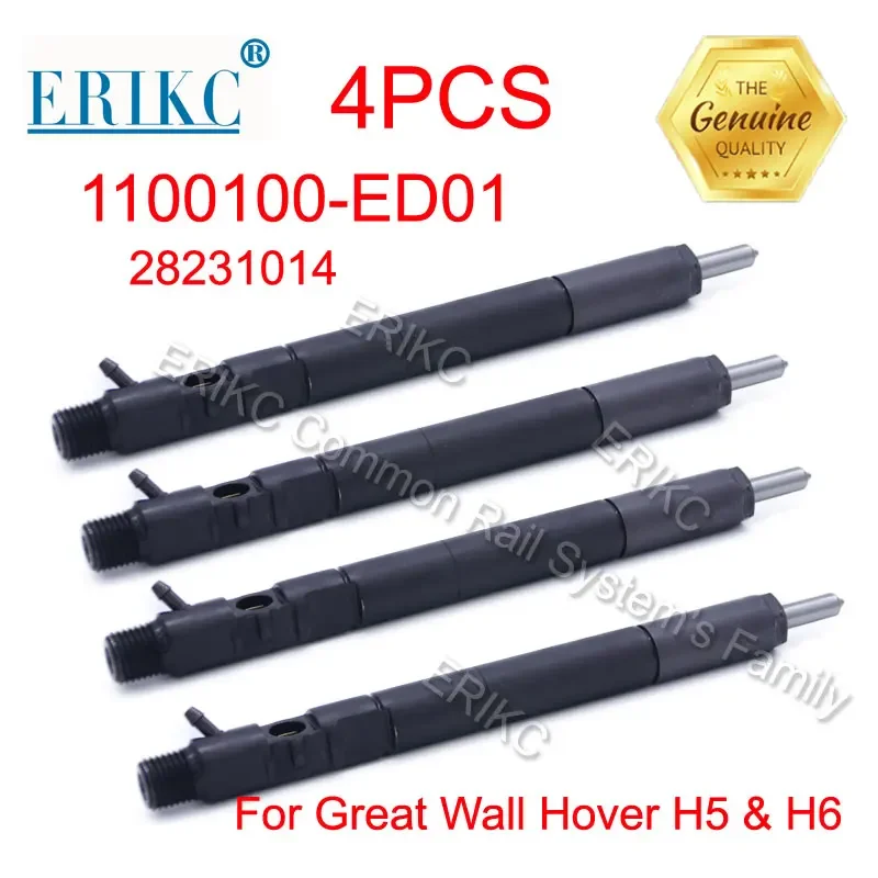 4PCS 1100100-ED01 1100-100-ED01 Fuel Injector Set Sprayer 28231014 Diesel Injection Assy Nozzle 1100100ED01 for Great Wall Hover
4PCS 1100100-ED01 1100-100-ED01 Fuel Injector Set Sprayer 28231014 Diesel Injection Assy Nozzle 1100100ED01 for Great Wall Hover