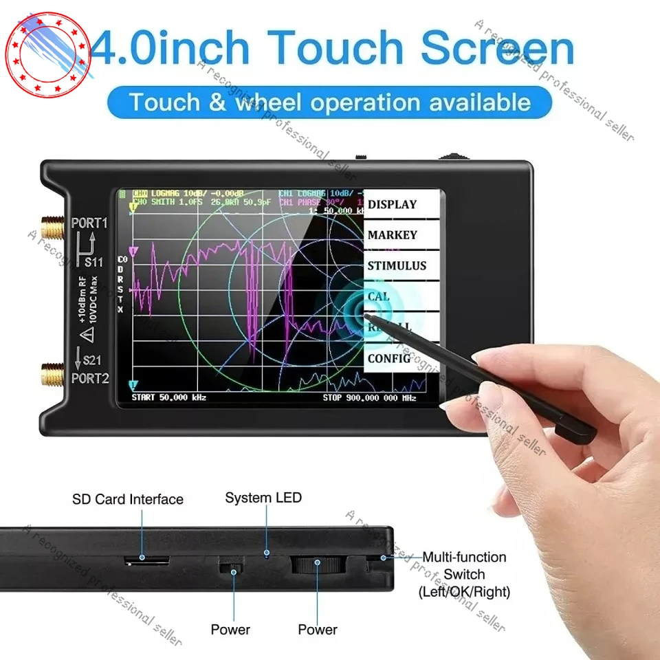 10KHz~ 1.5GHz Vector Network Analyzer Handheld Antenna Analyzer
10KHz~ 1.5GHz Vector Network Analyzer Handheld Antenna Analyzer