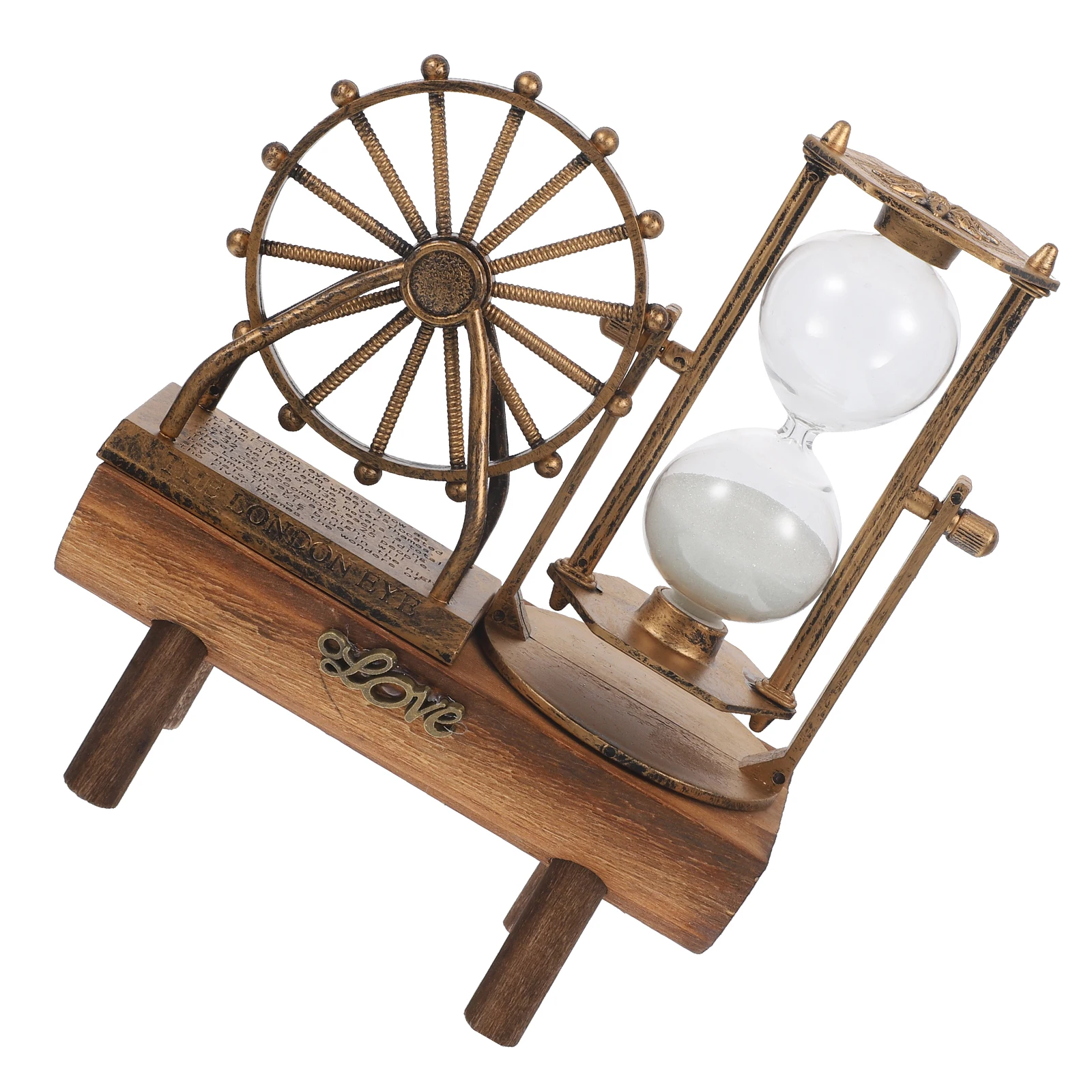 Decoration Ferris Rotating Sand Ornaments Vintage Unique Craft Clock Retro Adornment Desktop Glass Office
Decoration Ferris Rotating Sand Ornaments Vintage Unique Craft Clock Retro Adornment Desktop Glass Office