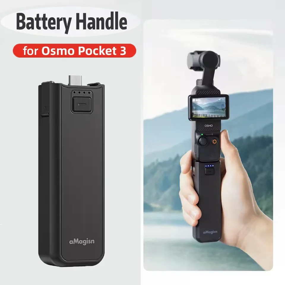 Portable Battery Handle for DJI Osmo Pocket 3 4500mAh Battery Handheld Power Bank Hand Grip for Osmo Pocket 3 Camera Accessories
Portable Battery Handle for DJI Osmo Pocket 3 4500mAh Battery Handheld Power Bank Hand Grip for Osmo Pocket 3 Camera Accessories