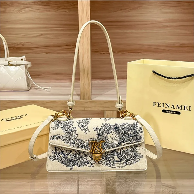 Light luxury brand women's bag 2025 new embroidered bag armpit bag fashionable designer high-end single shoulder crossbody bag
Light luxury brand women's bag 2025 new embroidered bag armpit bag fashionable designer high-end single shoulder crossbody bag