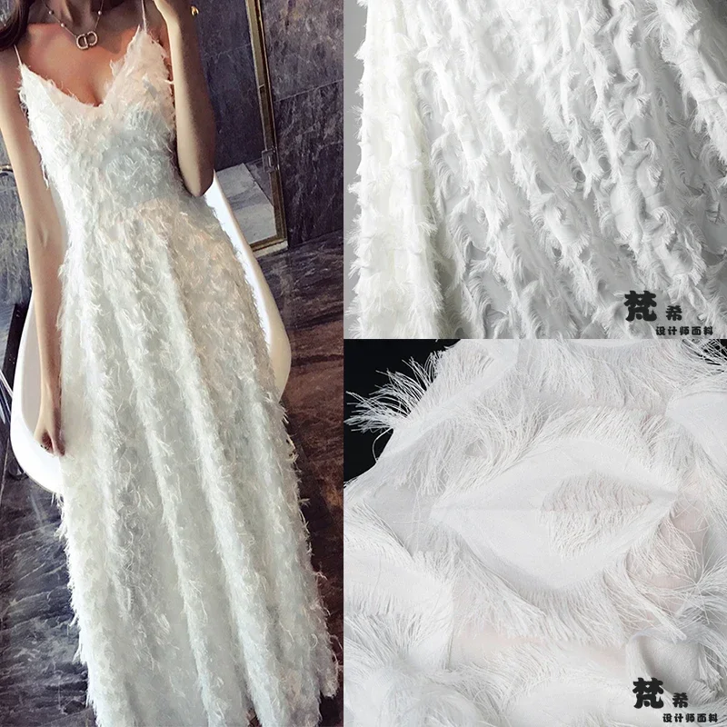 Chiffon Fabric for Flower Autumn Clothing Feather Tassel Dress Fashion cloth Diy Sewing By The Meter Wholesale Material
Chiffon Fabric for Flower Autumn Clothing Feather Tassel Dress Fashion cloth Diy Sewing By The Meter Wholesale Material